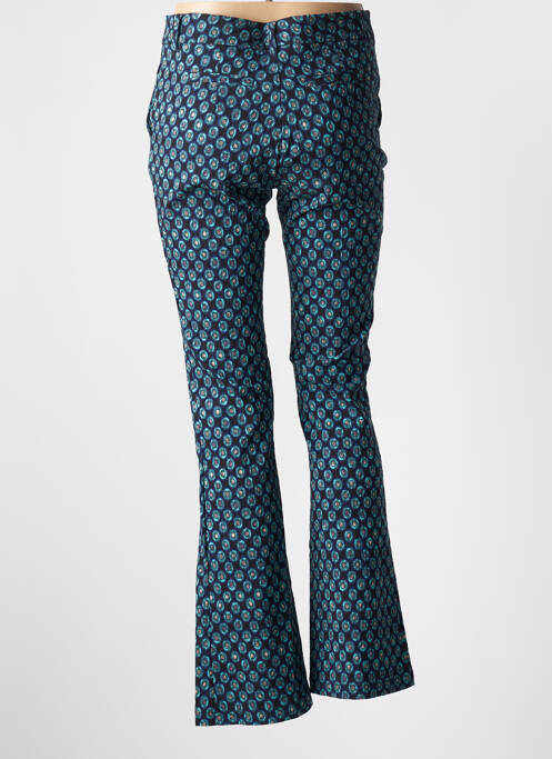 Pantalon flare bleu SEE THE MOON pour femme