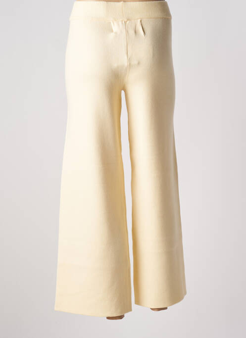 Pantalon large beige COMPAÑIA FANTASTICA pour femme