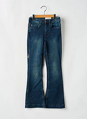 Jean coupe flare stretch taille ajustable bleu GARCIA fille