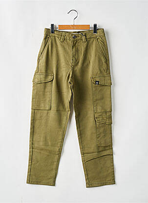 Pantalon cargo poches taille ajustable vert GARCIA fille