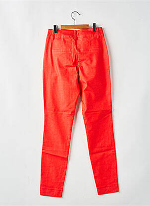Pantalon chino tissage popeline taille normale rouge KAFFE femme