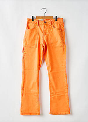 Pantalon 7/8 stretch taille normale orange CREAM femme