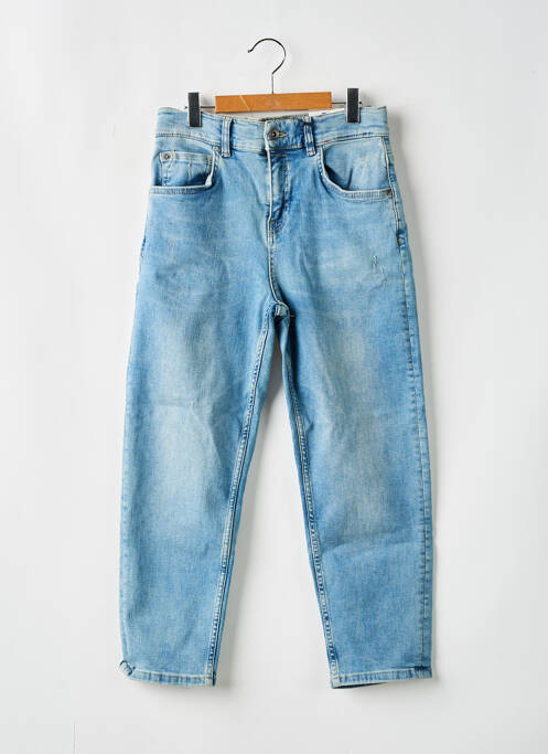 Jeans coupe droite stretch taille ajustable bleu GARCIA fille