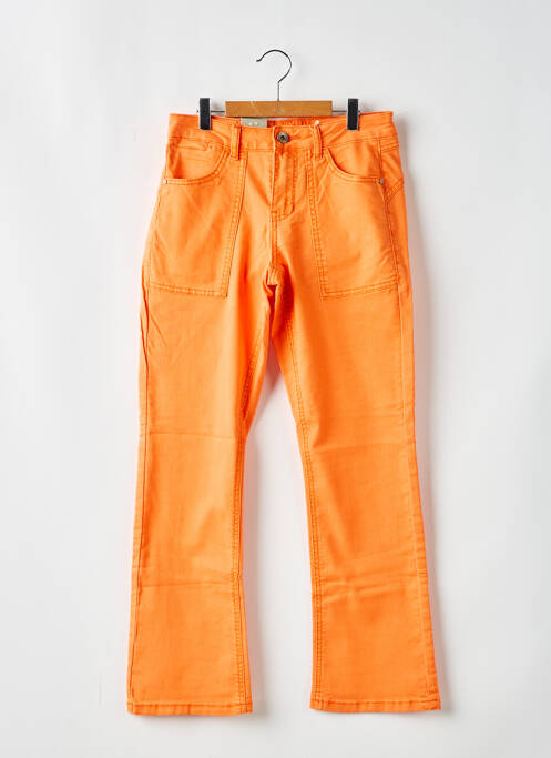 Pantalon 7/8 stretch taille normale orange CREAM femme