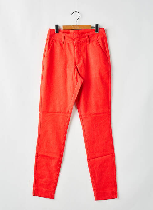Pantalon chino rouge KAFFE pour femme