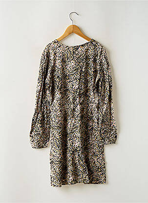 Robe mi-longue coupe évasée manches longues noir GARCIA fille