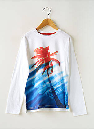 T-shirt manches longues manches longues blanc BOBOLI garçon