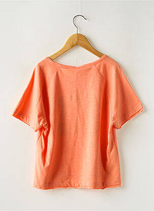 T-shirt stretch manches courtes orange BOBOLI fille