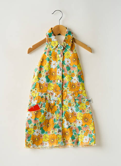 Robe mi-longue jaune BOBOLI pour fille