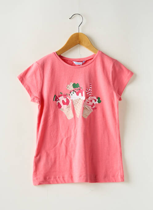 T-shirt rose MAYORAL pour fille