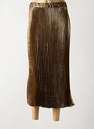 Jupe longue taille haute or CREAM femme