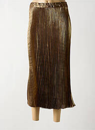 Jupe longue taille haute or CREAM femme