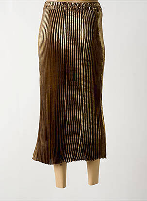 Jupe longue taille haute or CREAM femme