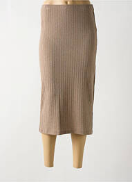 Jupe longue taille élastique beige CREAM femme