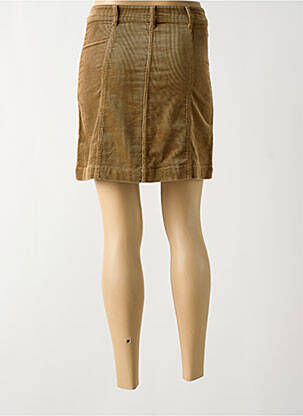 Jupe courte taille à pinces beige GARCIA femme