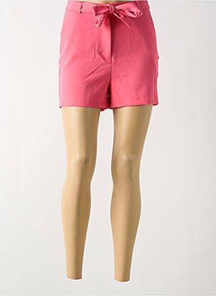 Short taille à pinces taille haute rose GARCIA femme