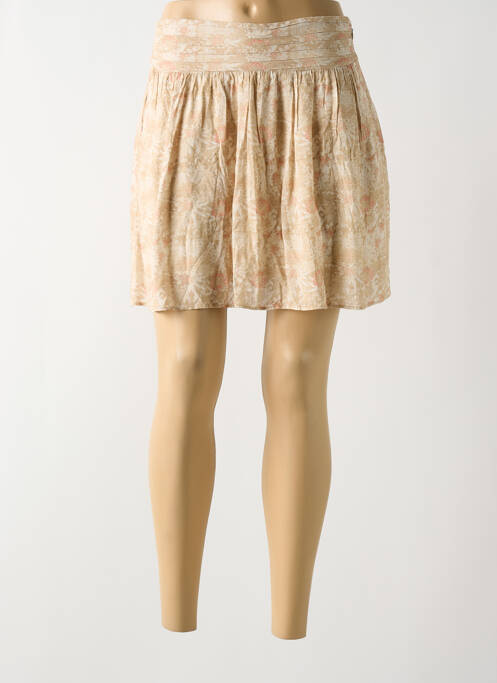 Jupe courte beige YAYA pour femme