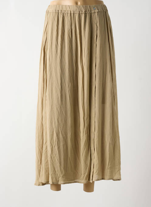 Jupe longue beige YAYA pour femme