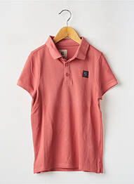 Polo stretch manches courtes rose GARCIA garcon