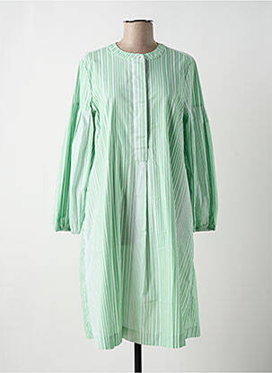 Robe mi-longue manches longues manches longues vert TOM TAILOR femme