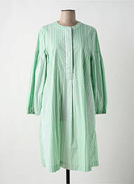 Robe mi-longue manches longues manches longues vert TOM TAILOR femme