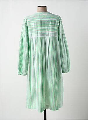 Robe mi-longue manches longues manches longues vert TOM TAILOR femme