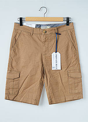 Bermuda stretch taille normale beige PRIVATE BLUE homme