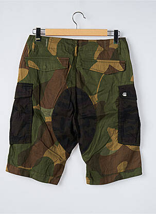 Pantacourt tissage popeline taille normale vert G STAR homme