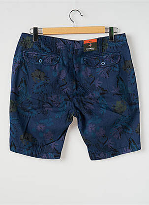 Bermuda tissage popeline taille normale bleu HAZE&FINN homme