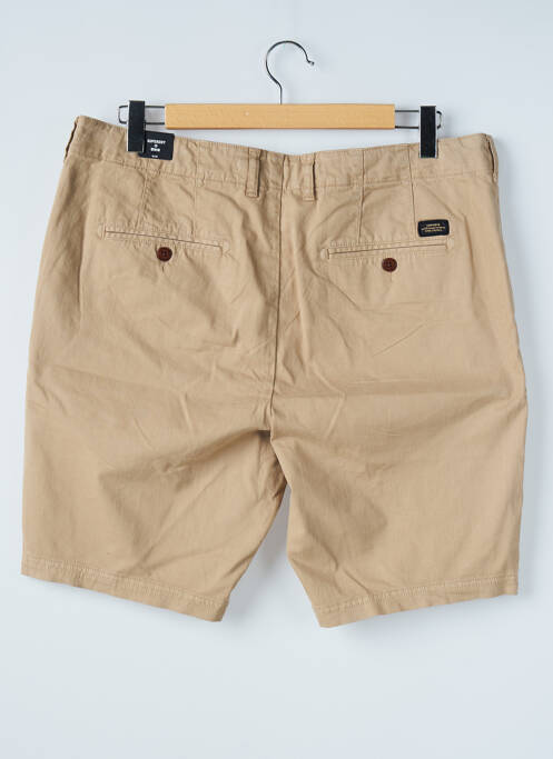 Bermuda stretch taille normale beige SUPERDRY homme