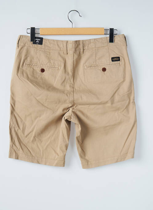 Bermuda stretch taille normale beige SUPERDRY homme