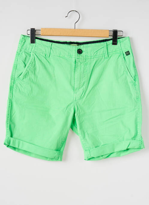 Bermuda tissage popeline taille normale vert PETROL INDUSTRIES homme