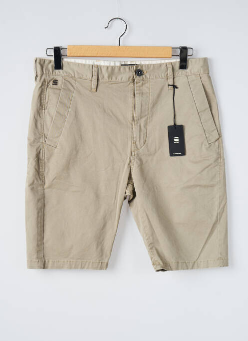 Bermuda beige G STAR pour homme