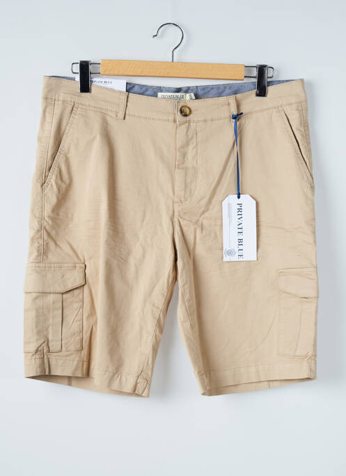Bermuda beige clair PRIVATE BLUE pour homme