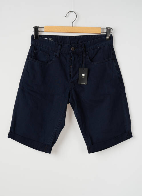 Bermuda bleu G STAR pour homme