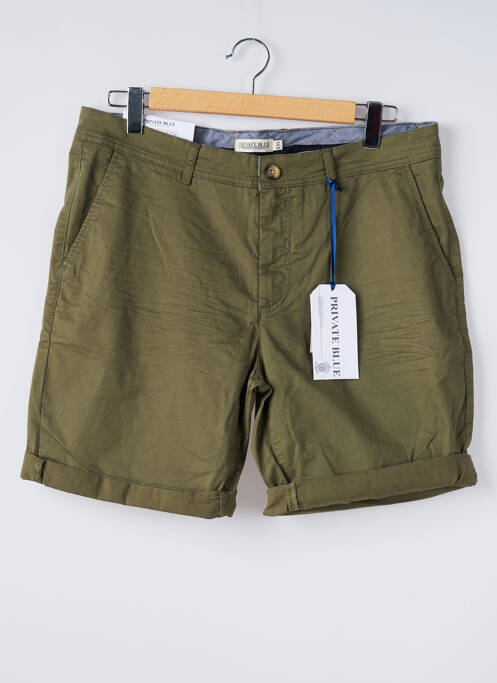 Bermuda vert PRIVATE BLUE pour homme