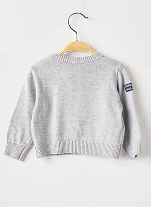 Pull stretch manches longues gris BOBOLI garçon
