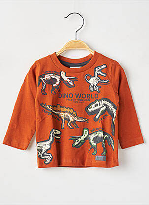 T-shirt manches longues manches longues orange BOBOLI garçon