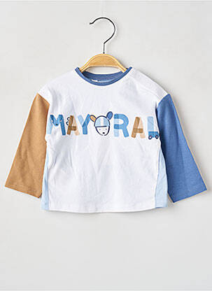 T-shirt manches longues manches longues bleu MAYORAL garçon
