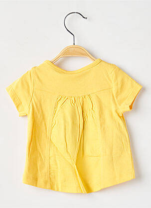 T-shirt coupe droite manches courtes jaune BOBOLI fille