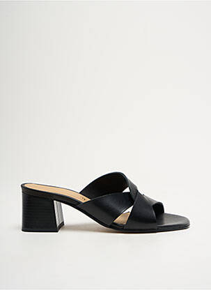 Sandales/nu pieds matière lisse talon de 4 à 6cm noir QOO TUM femme
