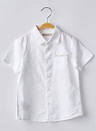 Chemise manches courtes broderie beige MAYORAL garcon