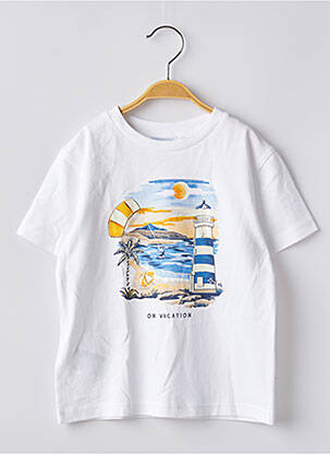 T-shirt stretch manches courtes blanc MAYORAL garcon