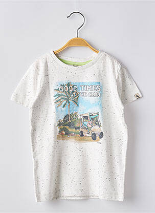 T-shirt stretch manches courtes beige GARCIA garcon