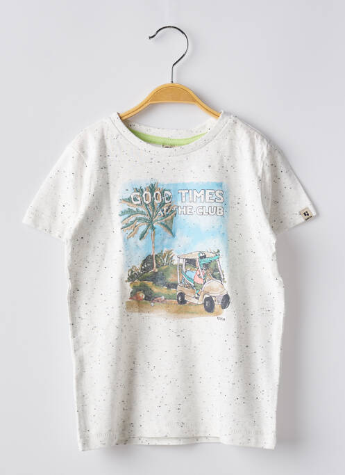 T-shirt stretch manches courtes beige GARCIA garcon