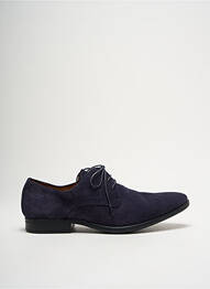 Derbies nubuck talon bas bleu BRETT & SONS homme