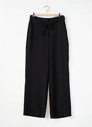Pantalon droit fermeture zippée sous rabat avec crochet noir VERO MODA femme