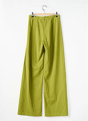 Pantalon droit taille élastique vert AMELIE & AMELIE femme