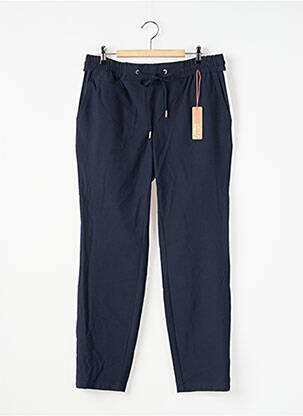 Pantalon droit taille élastique bleu CECIL femme