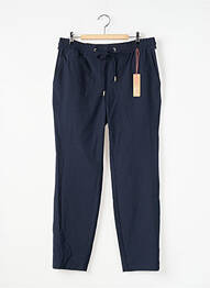 Pantalon droit taille élastique bleu CECIL femme